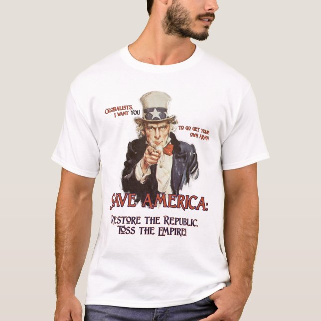 Något att säga för Uncle Sam T-shirt (Framsida)
