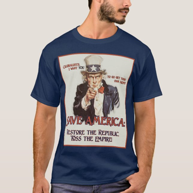 Något att säga för Uncle Sam T-shirt (Framsida)