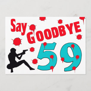 Något att säga Goodbye till 60th födelsedagfirande Inbjudningar