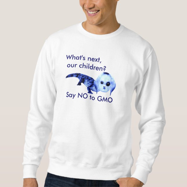 Något att säga INTE till GMO-manar utslagsplats Sweatshirt (Framsida)