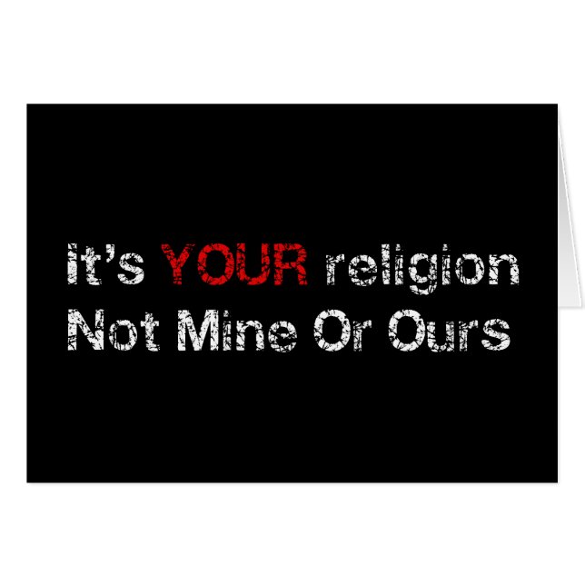 Något att säga inte till gudkulter OBS kort (Framsidan Horizontal)