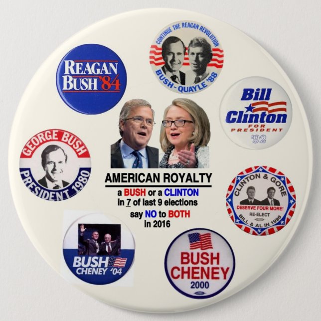 Något att säga inte till Jeb & Hillary i 2016 Knapp (Framsida)