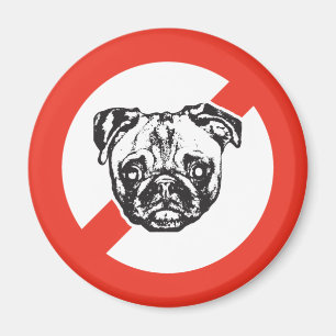 Något att säga inte till mops magnet