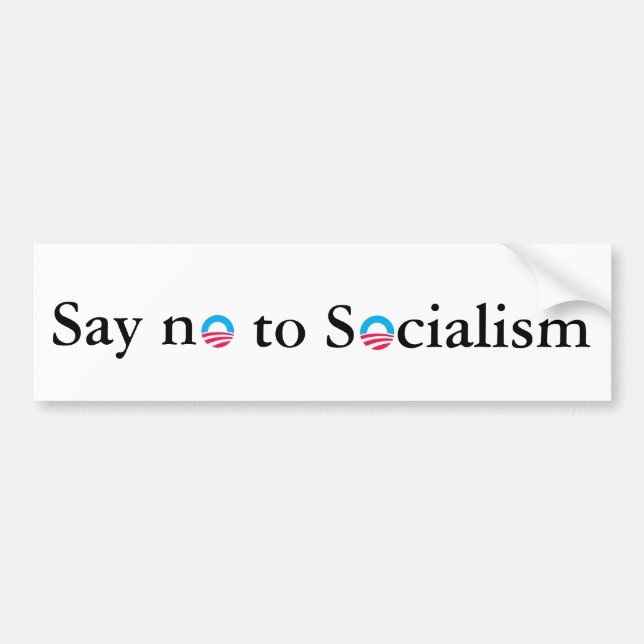 Något att säga inte till socialismen bildekal (Framsidan)