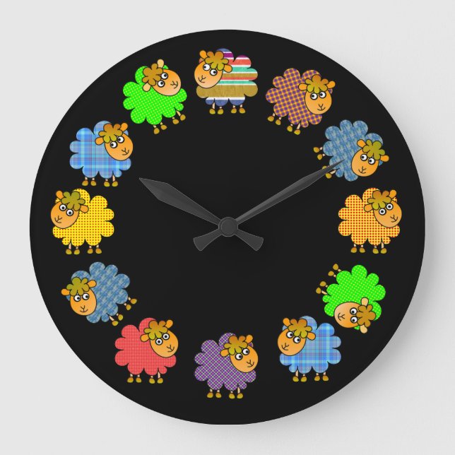 Något att säga INTE till tråkiga får - 'en girland Stor Klocka (Framsida)