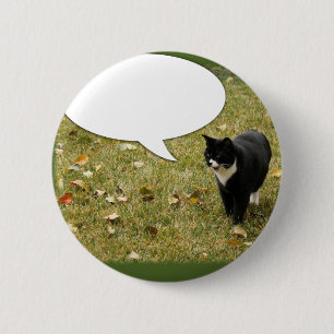 Något att säga något kattunge knapp