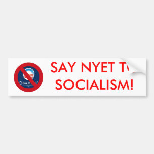 NÅGOT ATT SÄGA NYET TILL SOCIALISMEN! BILDEKAL