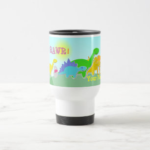 Något att säga Rawr! Mugg för Dinosaursback to