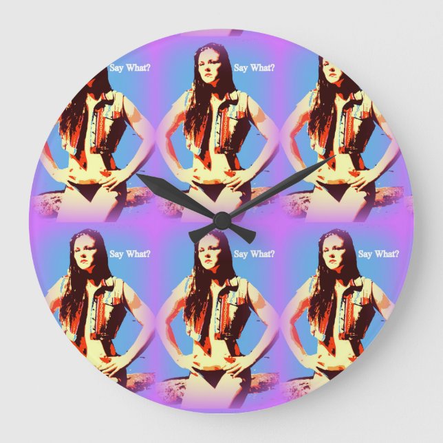 något att säga vilken bikiniflicka tar tid på stor klocka (Framsida)