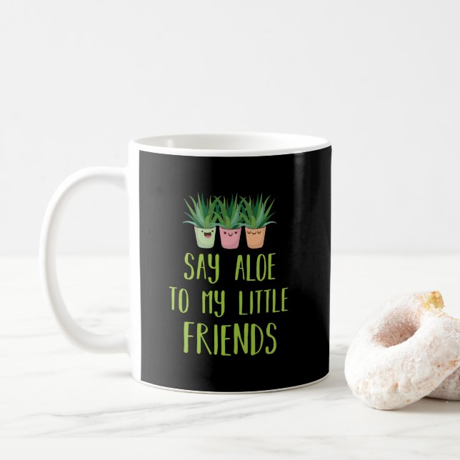 Något att sägaAloe till min lite vits för Kaffemugg (Med munk)