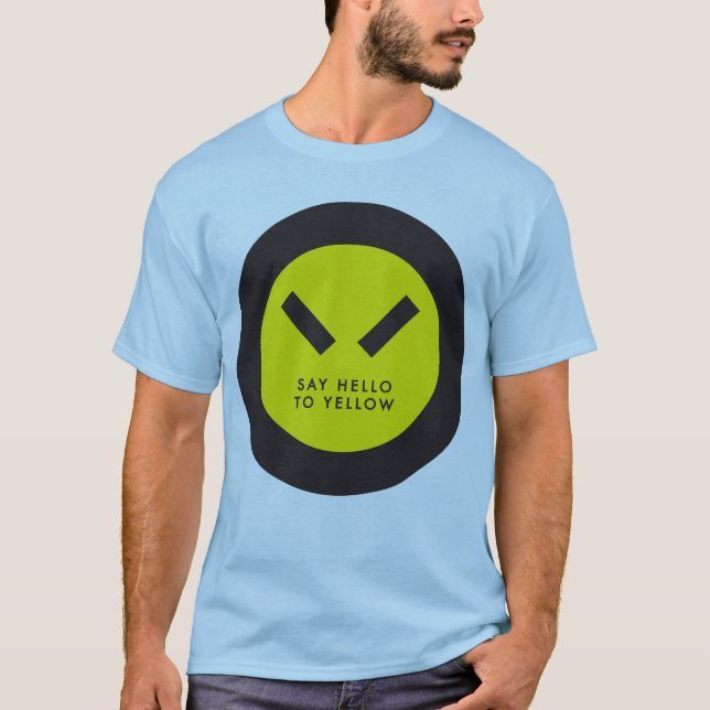 Något att sägahejer som gulnar t-shirt (Framsida)