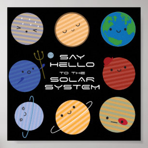 Något att sägahejer till det sol- systemet! poster