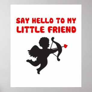 Något att sägahejer till min lite vänvalentin d poster