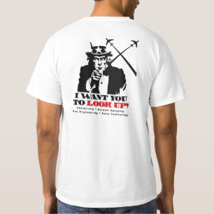 Något att sägastopp Chemtrails för Uncle Sam T-shirt