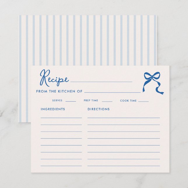 Något Blå Krullig Ram Båge Bröllopsfest Tilläggskort (Fram/baksida)