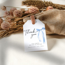 Något Blått Band Tying the Knot Bröllopsfest Presentetikett