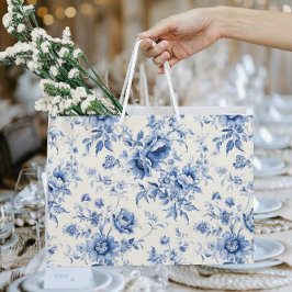 Något Blått Blommig Fransk Toile Chinoiserie
