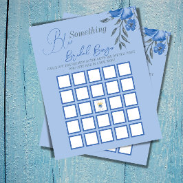 Något blått Blommigt Möhippa Bingo-spel