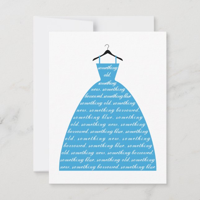 Något blått, bröllop klänning, möhippa-godis (Framsida)