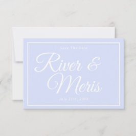 Något blått Bröllop spara datum-kort Spara Datumet