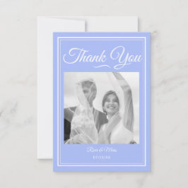 Något blått Bröllop-tackkort Tack Kort
