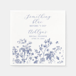 Något Blått Bröllopsbröllopsservett av papper för  Pappersservett