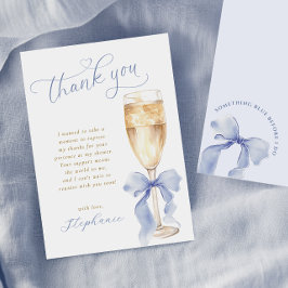 Något Blått Bröllopsfest Tackkort Tack Kort