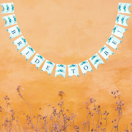 Något Blått Brud Att Bli Blommig Bröllopsfest Vimplar