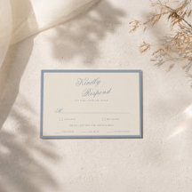 Något Blått Dammtblått Elegant Svarskort