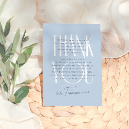 Något Blått | Elegant Bröllopsfest med Blommotiv Tack Kort