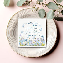 Något Blått före 'Ja jag vill' Blomsterbröllopsfes Pappersservett