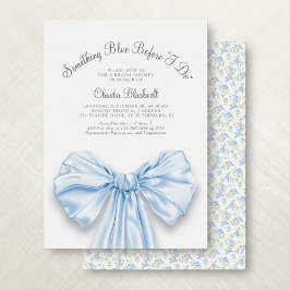 Något blått Fransk Bow Coquette-Möhippa Inbjudningar