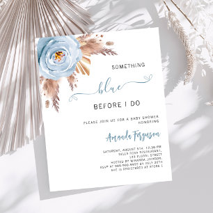 Något blått innan jag boho Bridal Shower