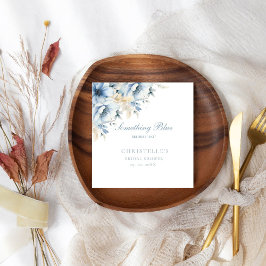 Något blått innan jag gör blommigtens Möhippa Pappersservett