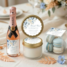 Något blått innan jag gör bröllopsdusch för blommo runt klistermärke