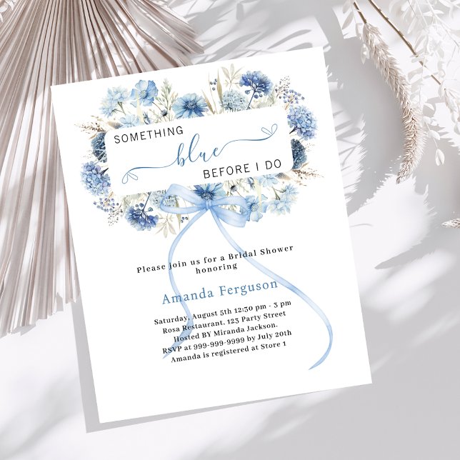 Något blått innan jag gör bröllopsdusch med blommo (Skapare uppladdad)