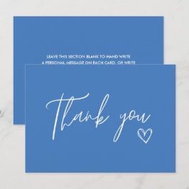 Något blått innan jag gör bröllopsdusch tack kort