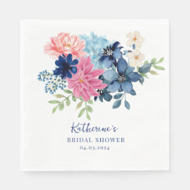 Något blått innan jag gör bröllopsdusch Välkommen  Pappersservett