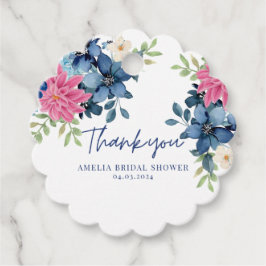 Något blått innan jag gör bröllopsfavor gåvor etiketter