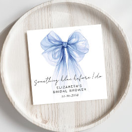 Något Blått Innan Jag Gör Bröllopsfest Pappersservett