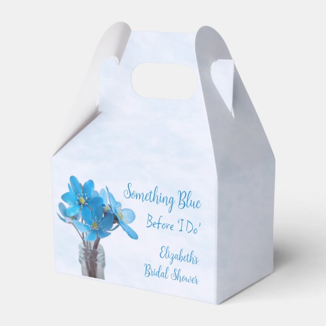 Något Blått Innan Jag Gör Bröllopsfest Presentaskar (Framsidan Sidan)