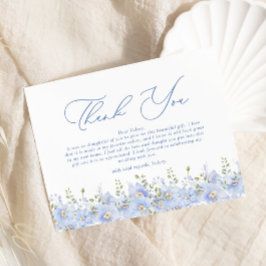 Något Blått Innan Jag Gör Bröllopsfest Tack Kort