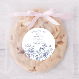 Något Blått Innan Jag Gör Bröllsdusch-dekaler Runt Klistermärke