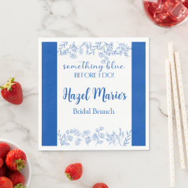 Något blått innan jag gör Chic Luncheon Napkins Pappersservett