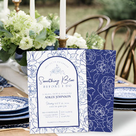 Något blått innan jag gör Elegant Möhippa Inbjudningar