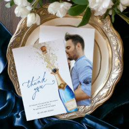 Något Blått Innan Jag Gör Foto Tackkort  Tack Kort