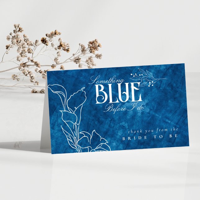 Något Blått Innan Jag Gör Linje Blommig Tack (Skapare uppladdad)