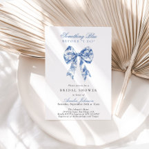 Något blått innan jag gör Möhippa Inbjudan