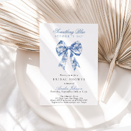 Något blått innan jag gör Möhippa Inbjudan