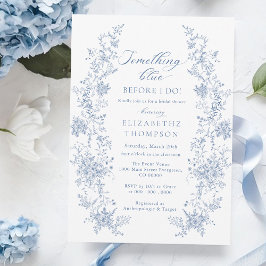 Något blått innan jag gör Möhippa Inbjudningar